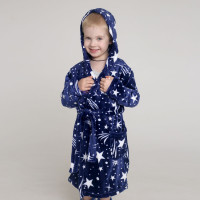 Халат з капюшоном дитячий 368 (велсофт)