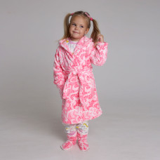 Халат с капюшоном детский 368 (велсофт)