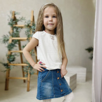 Блуза для девочек 4073 (стрейч-кулир)