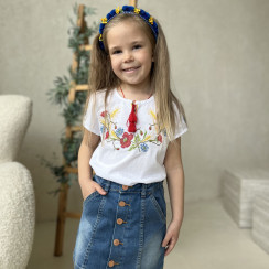 Вишиванка для дівчинки "Маки" 4100-5 (кулір)