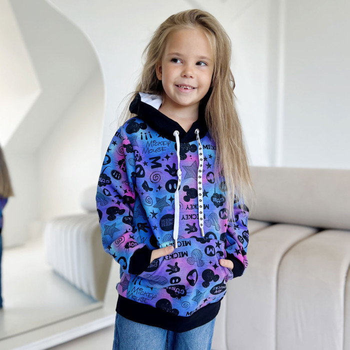 Худі для дівчаток 4165-1 (двунитка)