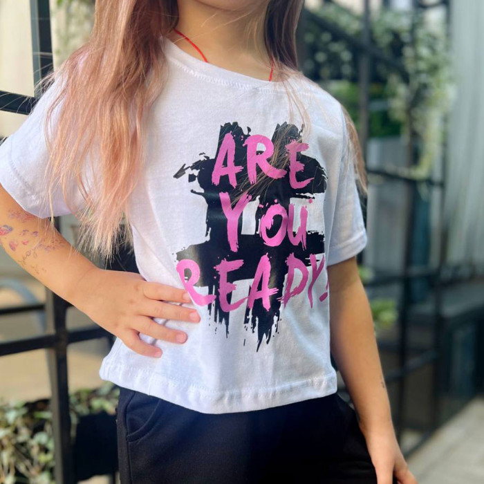 Комплект з шортами для дівчинки 4218 (стрейч-кулір, двухнитка)