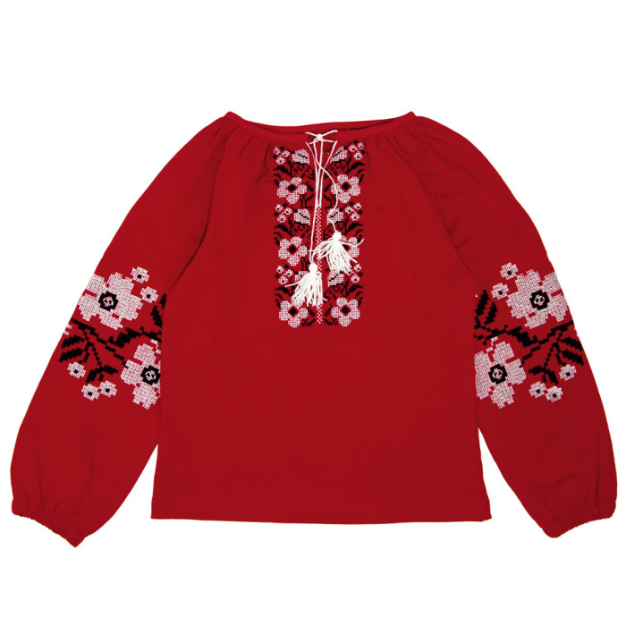 Вишиванка для дівчинки "Барвінок" 4223-1 (стрейч кулір)