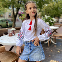 Вишиванка для дівчинки 4223 (стрейч кулір)