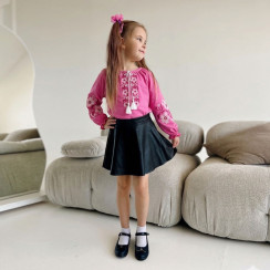 Вишиванка для дівчинки 4224-1 (стрейч кулір)