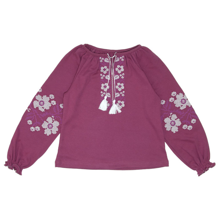 Вишиванка для дівчинки 4224-1 (стрейч кулір)