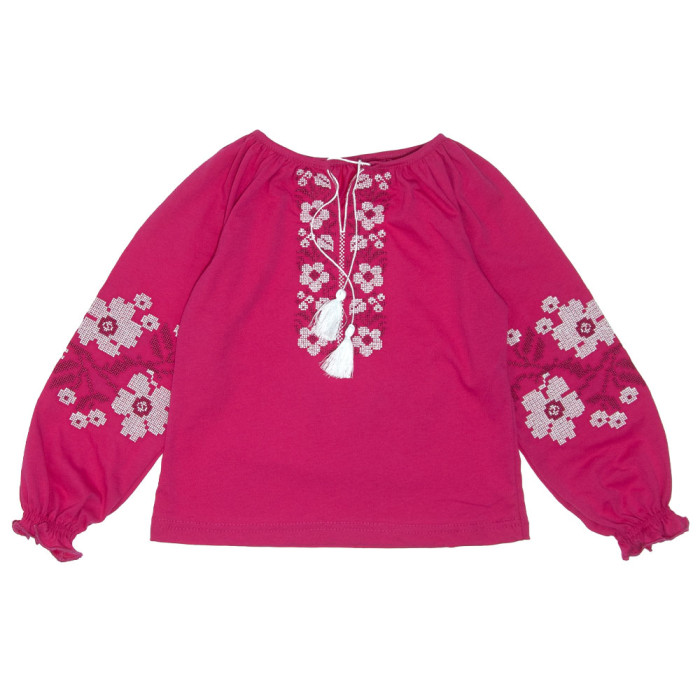 Вишиванка для дівчинки 4224-1 (стрейч кулір)