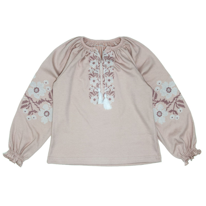 Вишиванка для дівчинки 4224-1 (стрейч кулір)