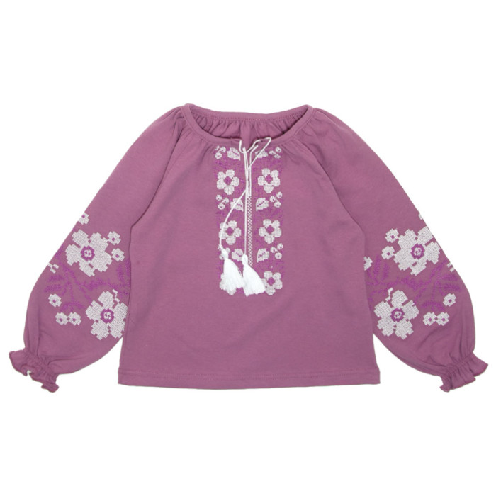 Вишиванка для дівчинки 4224-1 (стрейч кулір)