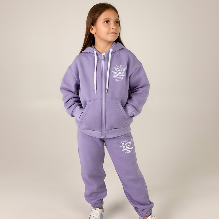 Костюм для дівчинки 4232-1 (трьохнитка на флісі)