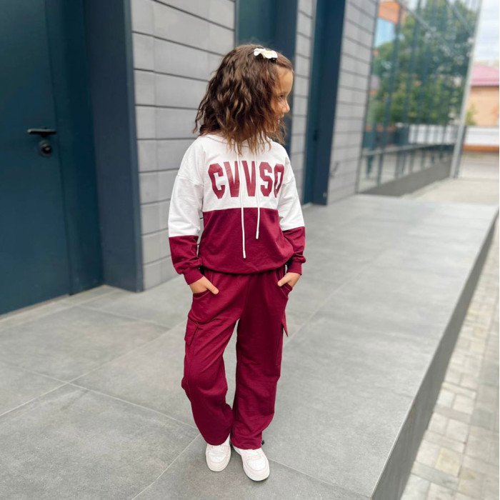 Костюм для дівчинки 4233 (двунитка)