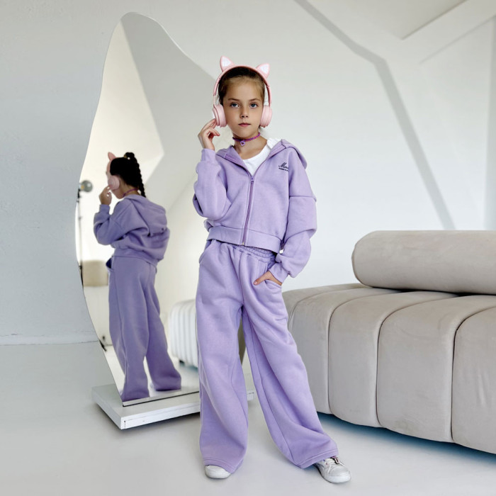 Костюм для дівчинки 4243 (трьохнитка на флісі)