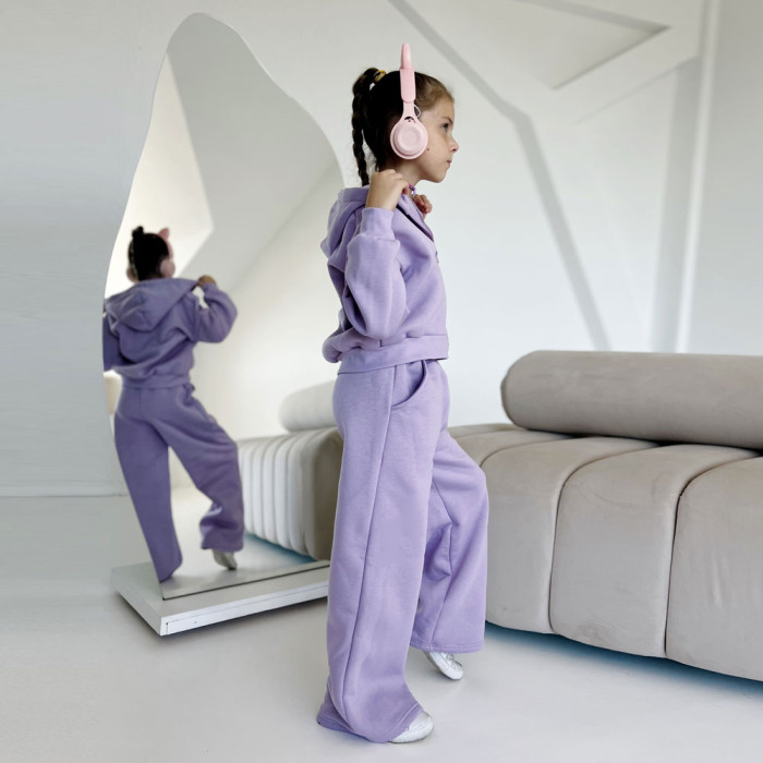 Костюм для дівчинки 4243 (трьохнитка на флісі)