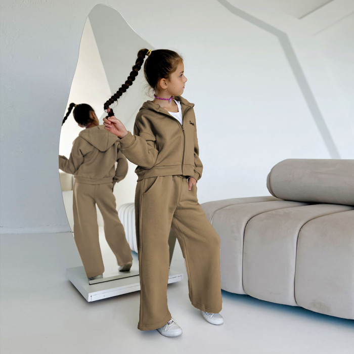 Костюм для дівчинки 4243 (трьохнитка на флісі)