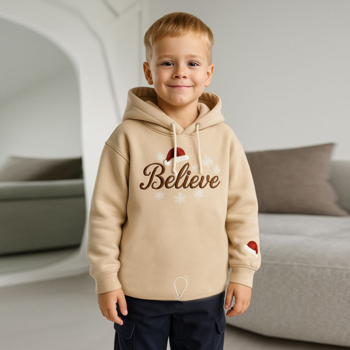 Худі підлітковий "Believe in Christmas" 4245 (трьохнитка на флісі)