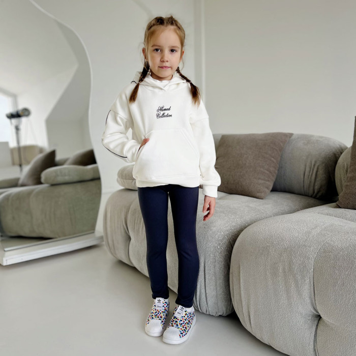 Толстовка для дівчинки 4247-1 (трьохнитка на флісі)