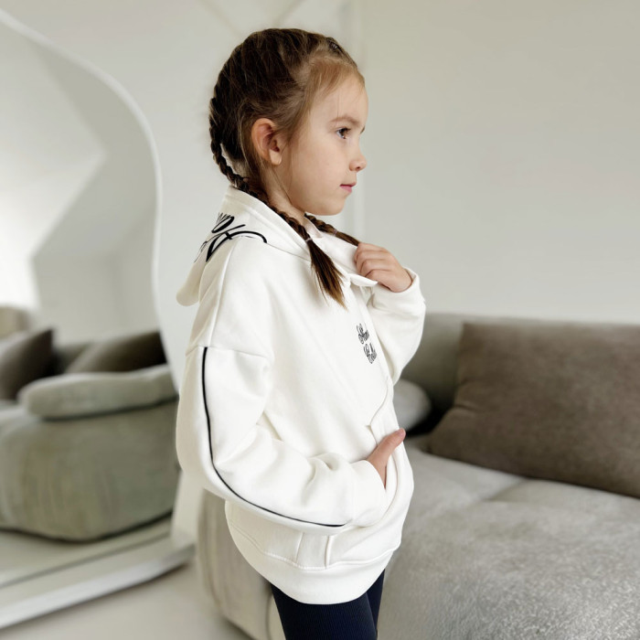 Толстовка для дівчинки 4247-1 (трьохнитка на флісі)