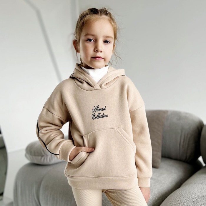 Толстовка для дівчинки 4247-1 (трьохнитка на флісі)