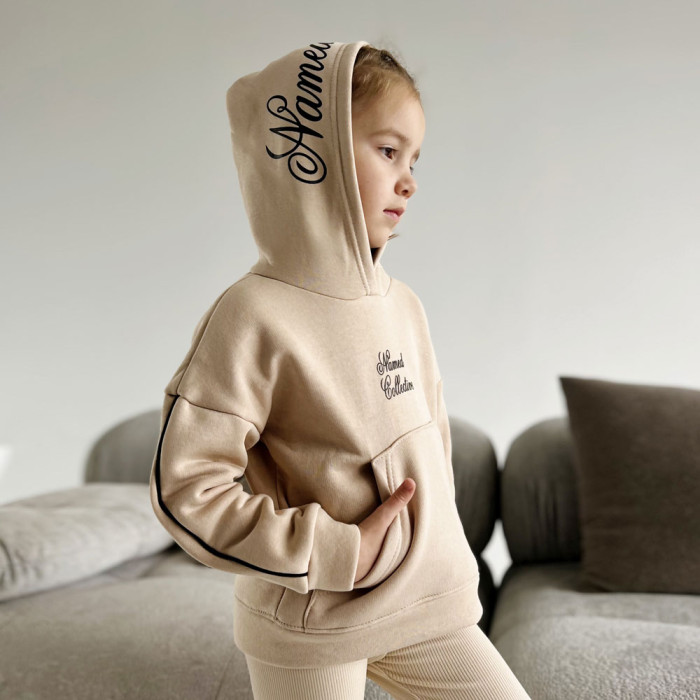 Толстовка для дівчинки 4247-1 (трьохнитка на флісі)