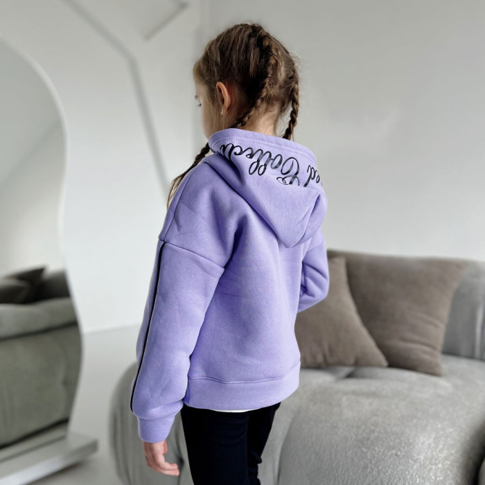 Толстовка для дівчинки 4247-1 (трьохнитка на флісі)