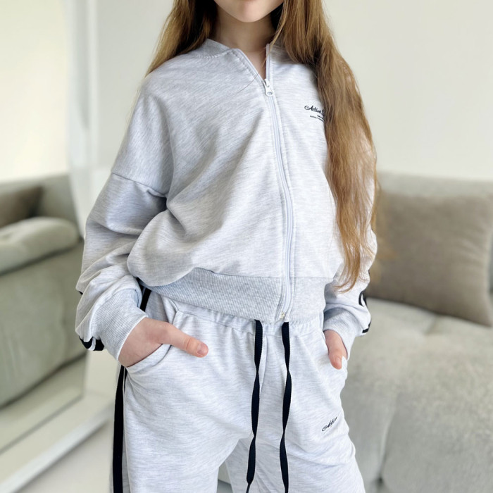 Костюм для девочки 4249 (двунитка)