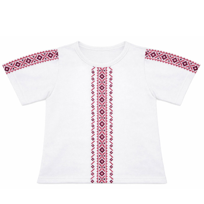 Блуза вышиванка для девочки 4256 (стрейч кулир)