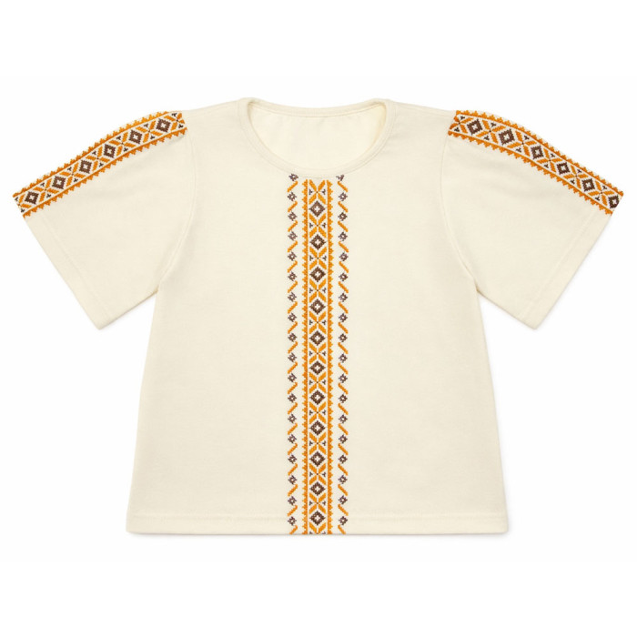 Блуза вышиванка для девочки 4256 (стрейч кулир)