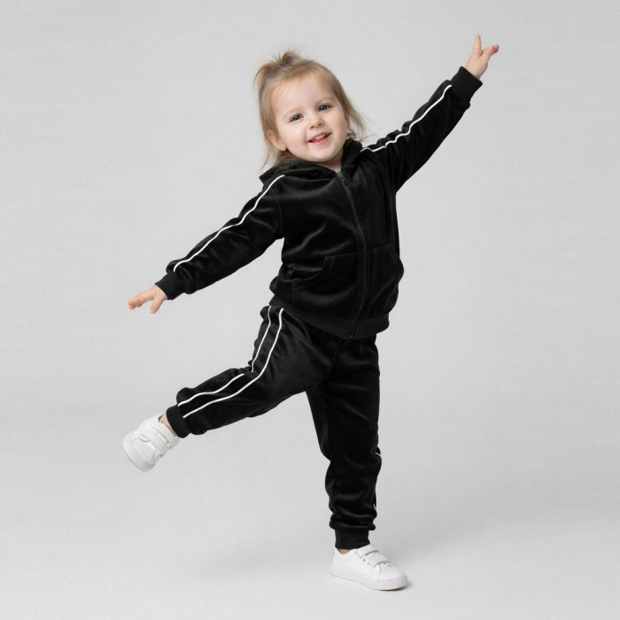 Костюм детский с кантом 4257 (велюр)