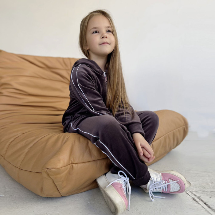 Костюм детский с кантом 4257 (велюр)