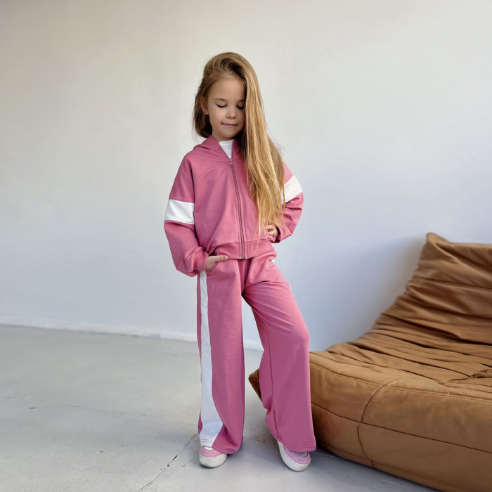 Костюм для девочки 4258 (двунитка)