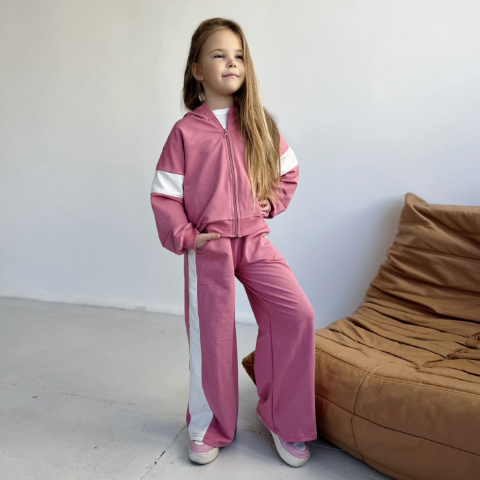 Костюм для девочки 4258 (двунитка)