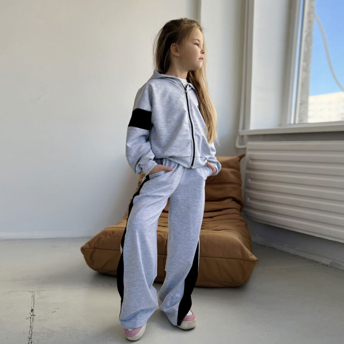 Костюм для девочки 4258 (двунитка)