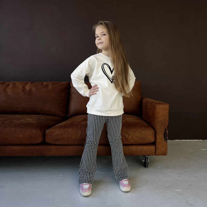 Костюм для дівчинки 4260 (двунитка)