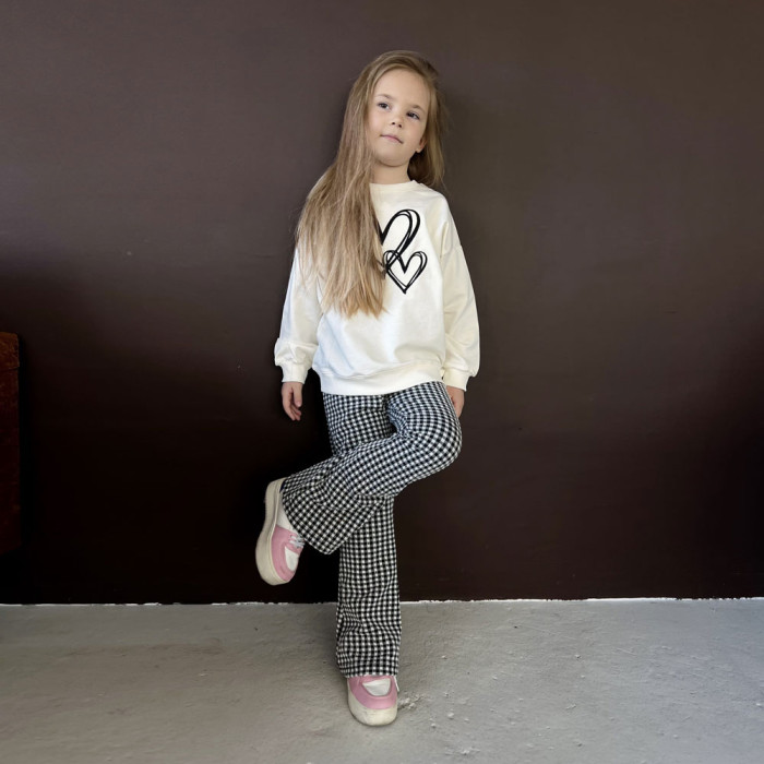 Костюм для дівчинки 4260 (двунитка)