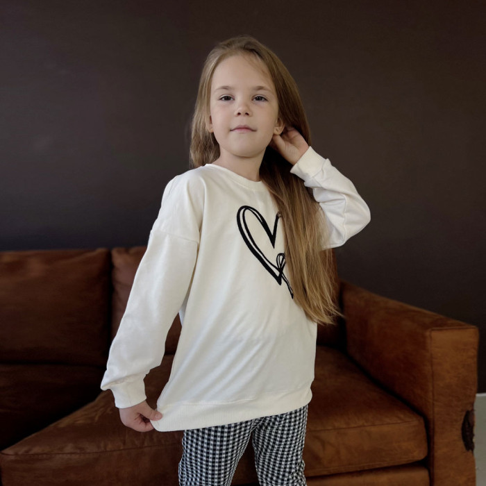 Костюм для дівчинки 4260 (двунитка)