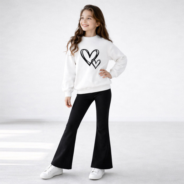 Костюм для дівчинки 4261 (двунитка)