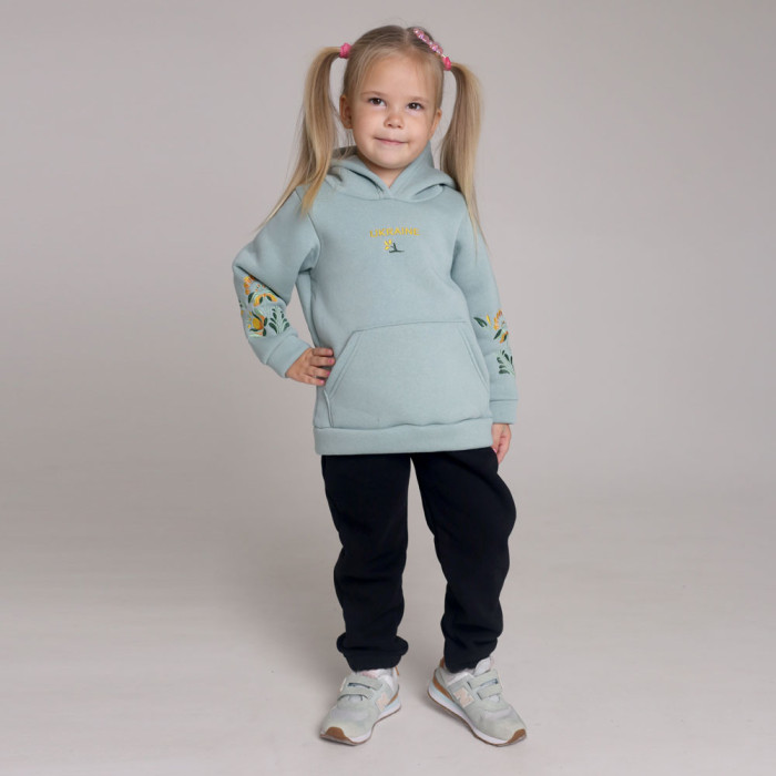 Худі дитячий "Петриківський розпис" 5104-10 (трьохнитка на флісі)