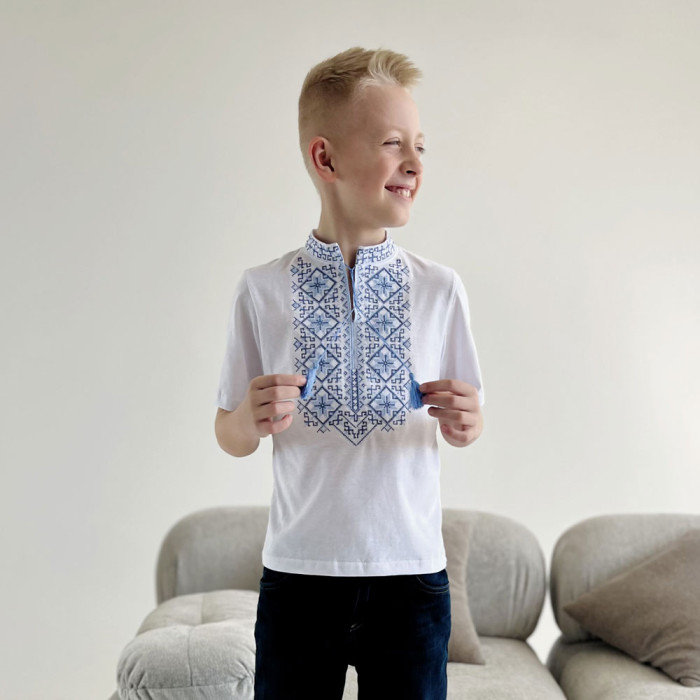 Вышиванка для мальчика "Сила нации" 5152-2 (кулир)