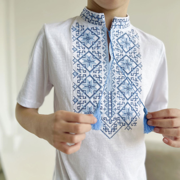 Вышиванка для мальчика "Сила нации" 5152-2 (кулир)