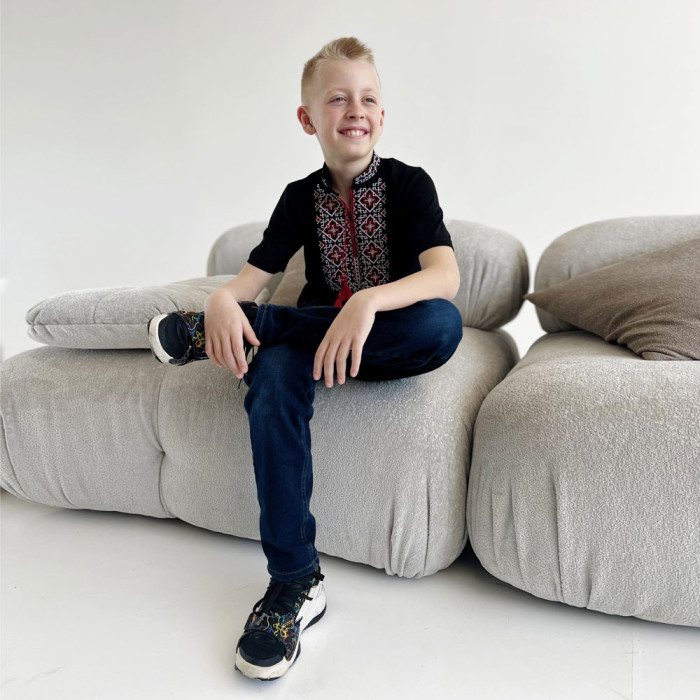 Вышиванка для мальчика "Сила нации" 5152-2 (кулир)