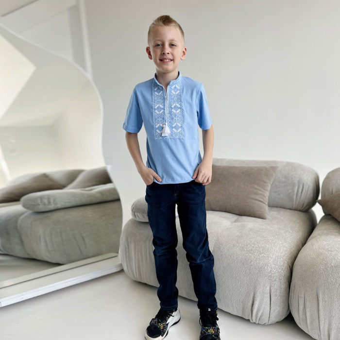 Вышиванка для мальчика "Сопротивление" 5152-6 (кулир)