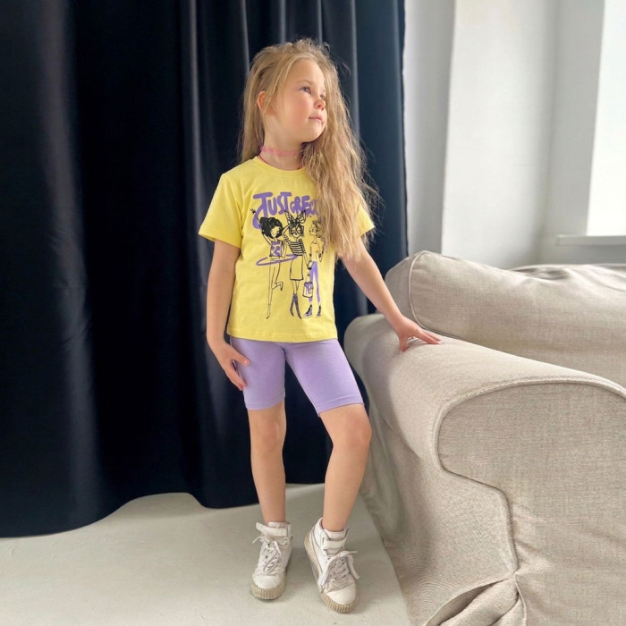 Футболка JUST GIRLS 5156-21 (кулір)