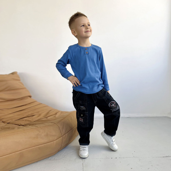 Лонгслив для мальчика 5170 (рубчик)