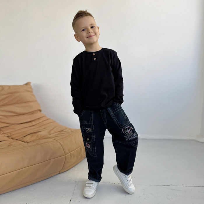 Лонгслив для мальчика 5170 (рубчик)