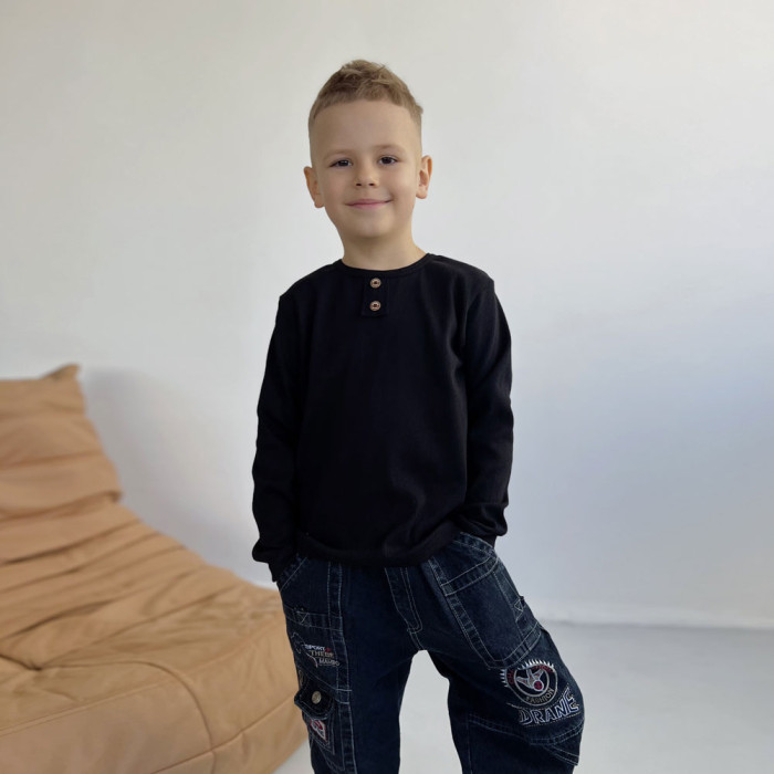 Лонгслив для мальчика 5170 (рубчик)