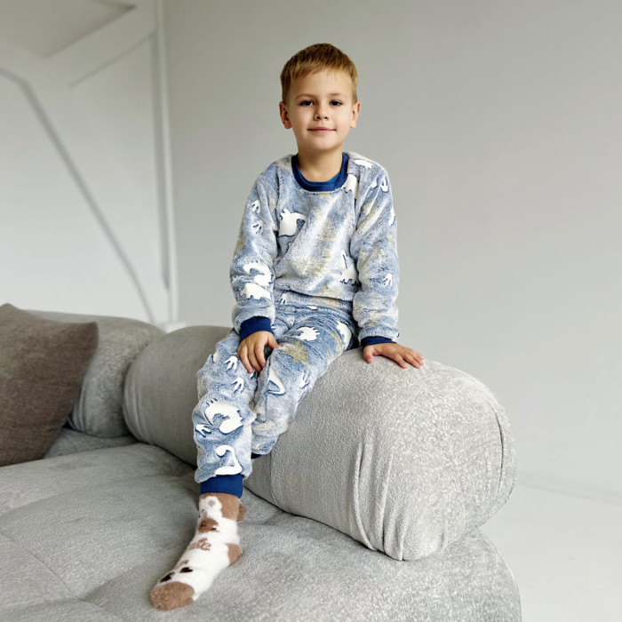 Піжама дитяча махрова 538 (велсофт)