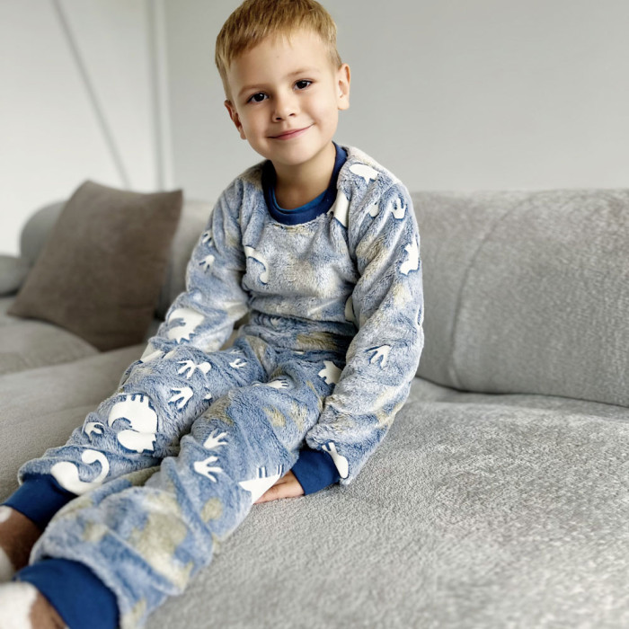 Піжама дитяча махрова 538 (велсофт)