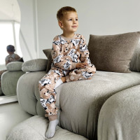 Пижама на байке детская 592-2 (начес)