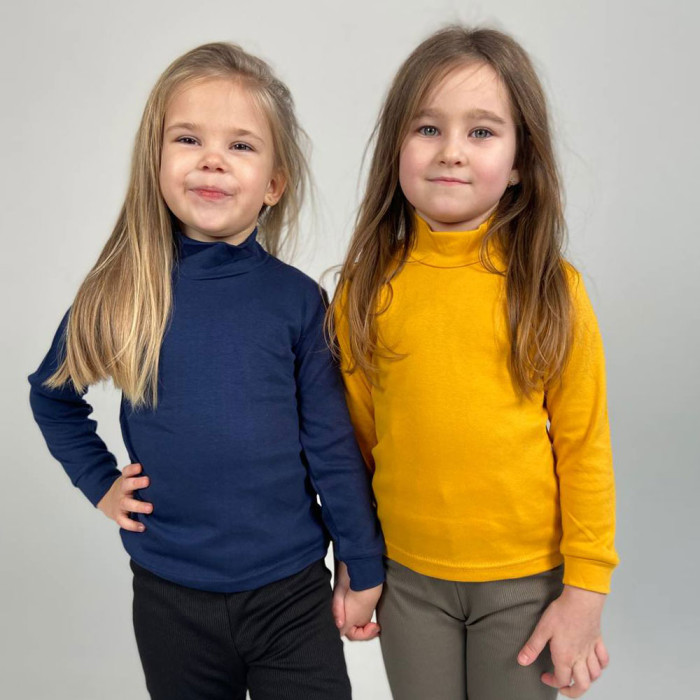 Гольф однотонний дитячий 713-1 (інтерлок)