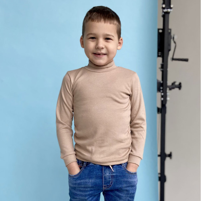 Гольф однотонний дитячий 713-1 (інтерлок)